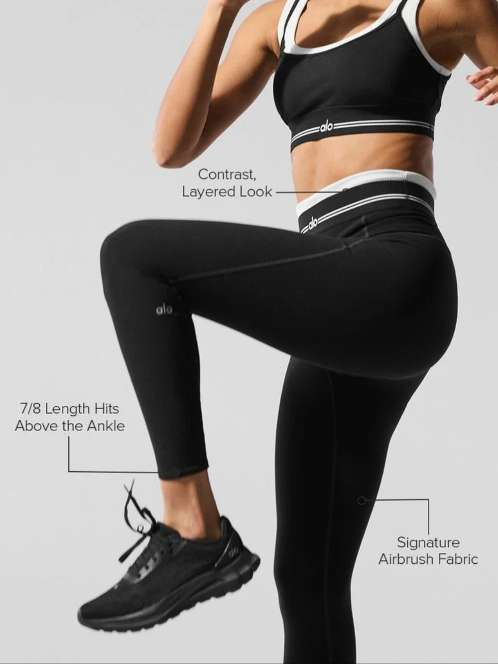 Alo Airbrush Better Together Bra and High-Waist Leggings Set